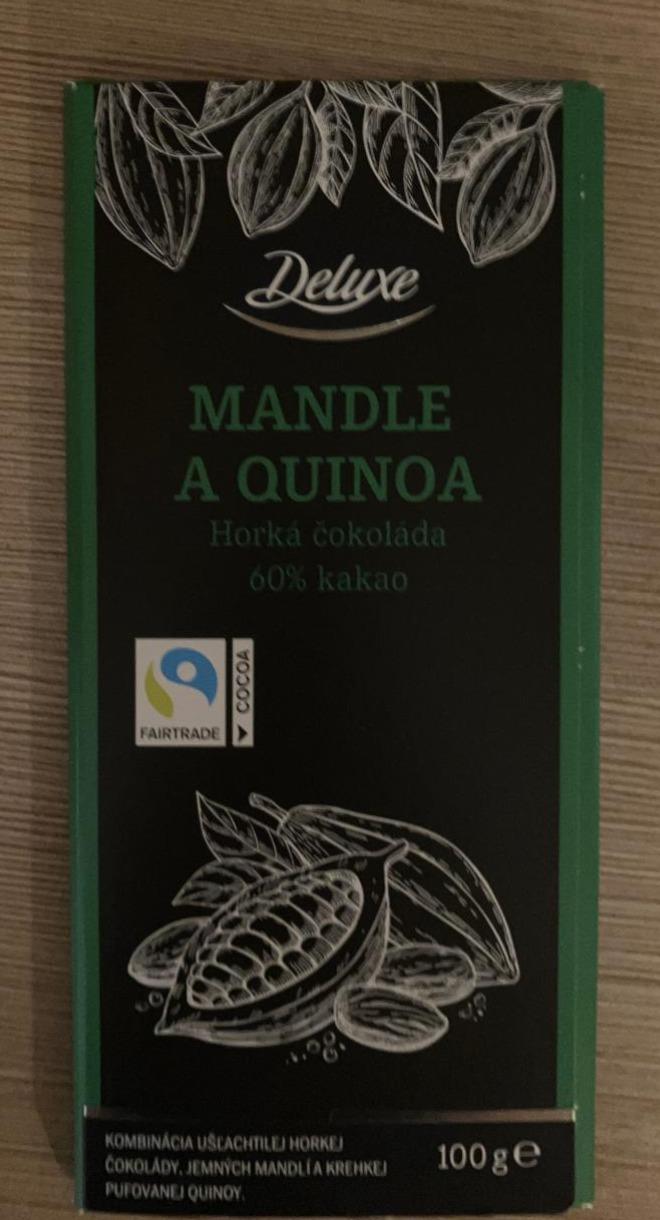 Fotografie - Mandle a Quinoa Horká čokoláda 60% kakao Deluxe