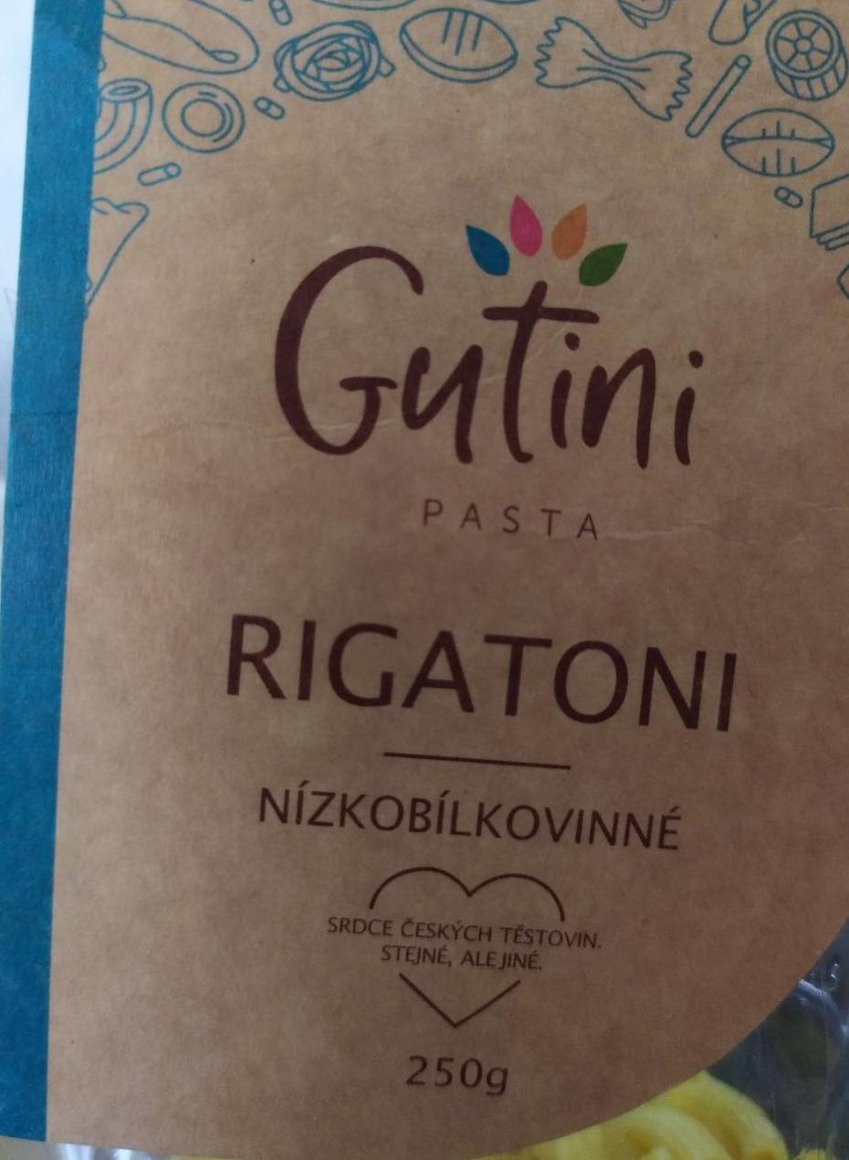 Fotografie - Rigatoni nízkobilkovinné těstoviny Gutini