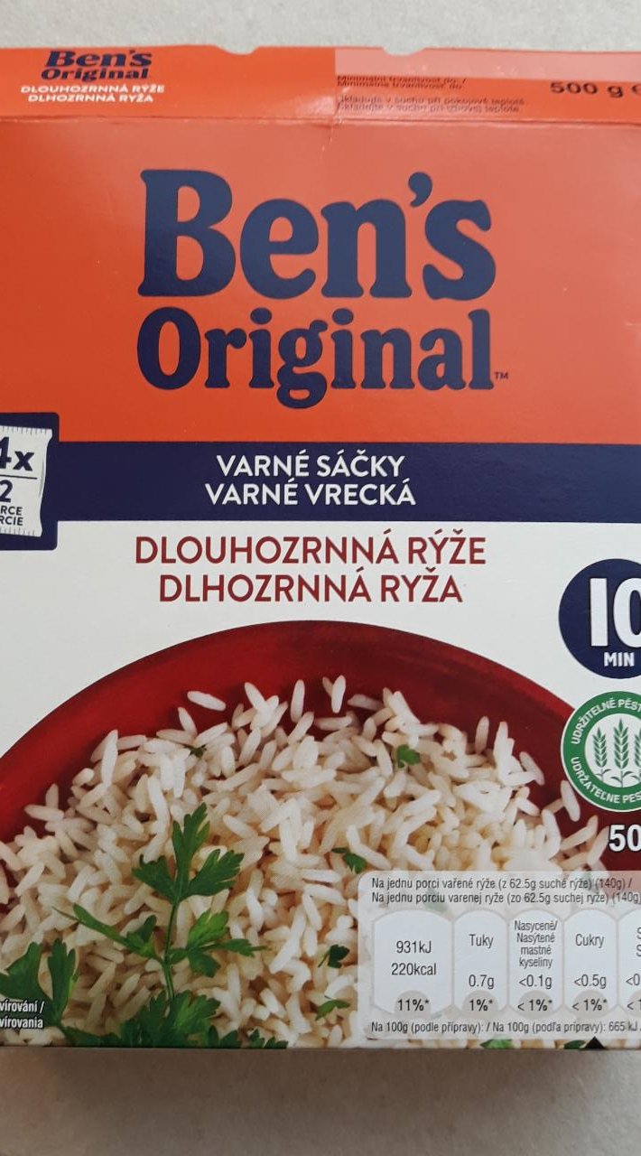 Fotografie - Dlouhozrnná rýže varné sáčky Ben's Original