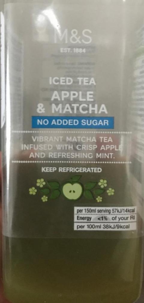Fotografie - Iced Tea Apple & Matcha Marks & Spencer