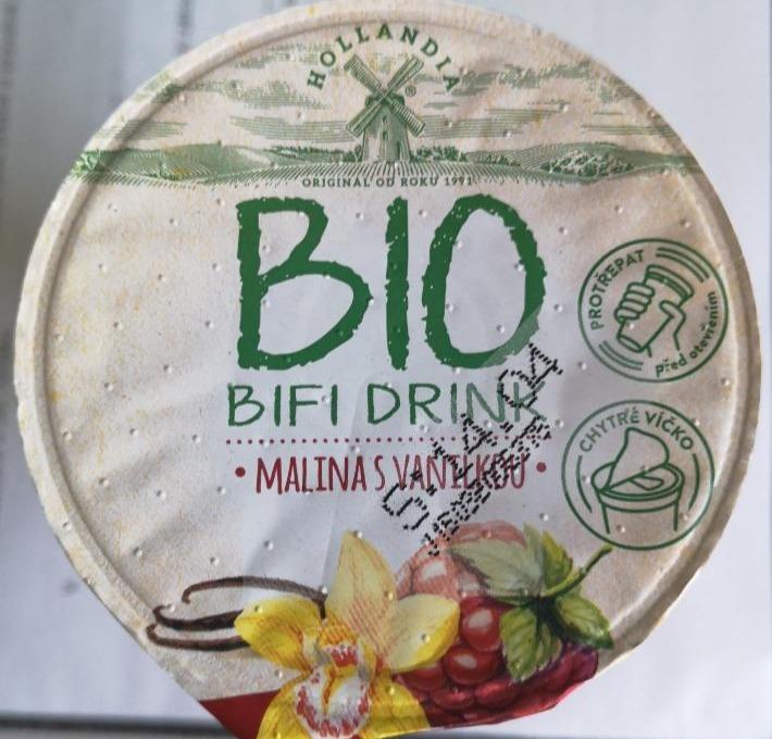 Fotografie - Bio Bifi drink malina s vanilkou Hollandia