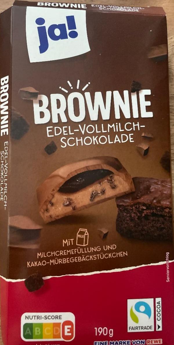 Fotografie - Brownie Edel-Vollmilch-Schokolade Ja!