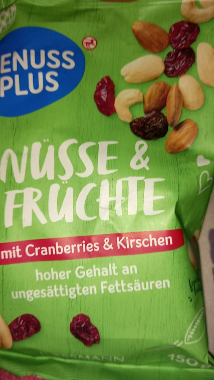 Fotografie - Nüsse & Früchte mit Cranberries & Kirschen Genuss Plus