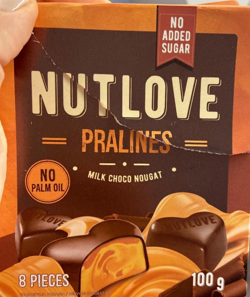 Fotografie - Nutlove Pralines milk choco nougat Allnutrition