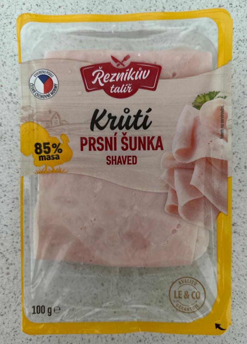 Fotografie - Krůtí prsní šunka shaved 85% masa Řezníkův talíř