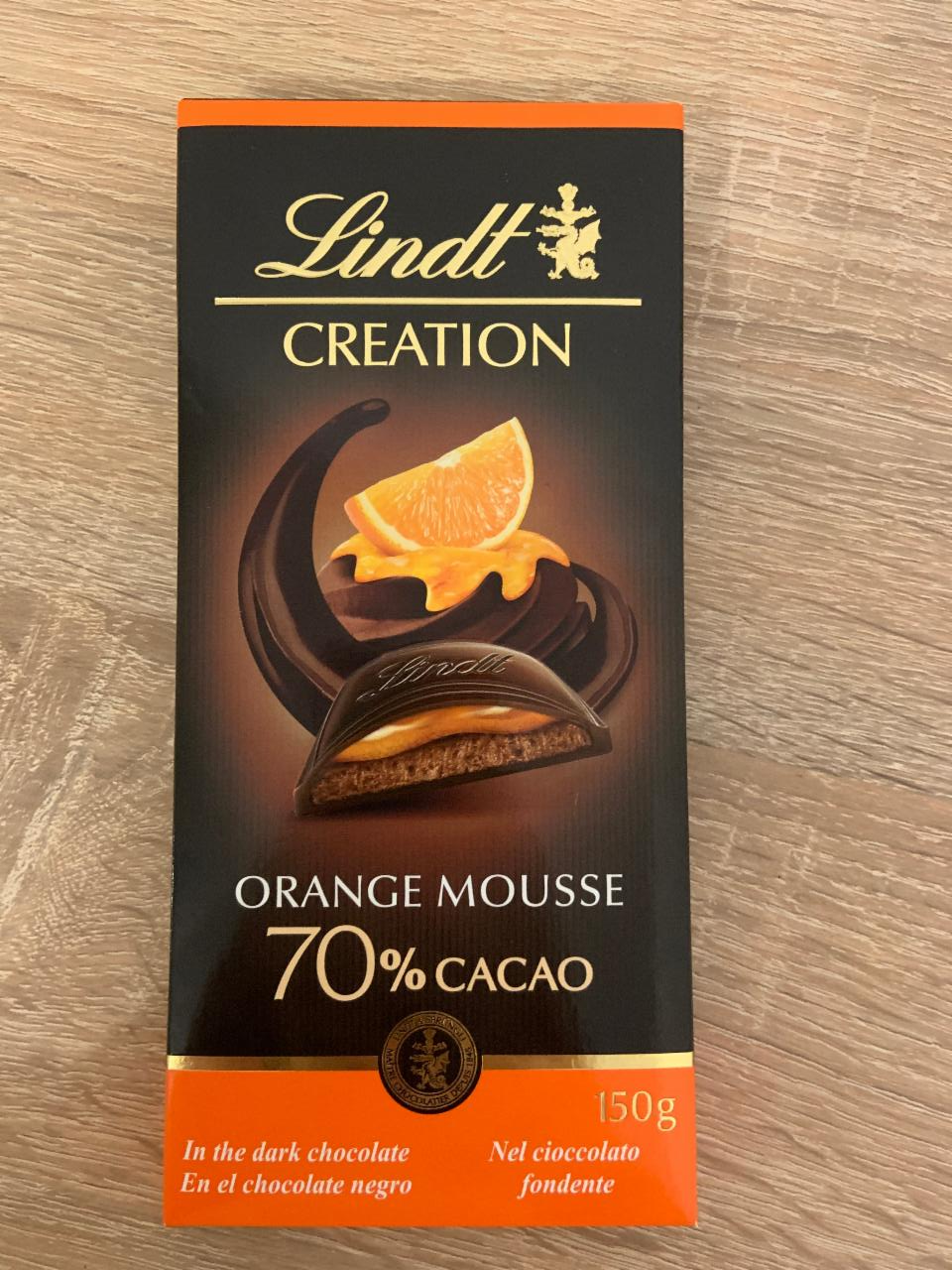 Fotografie - Orange Mousse 70 % cacao Lindt Creation