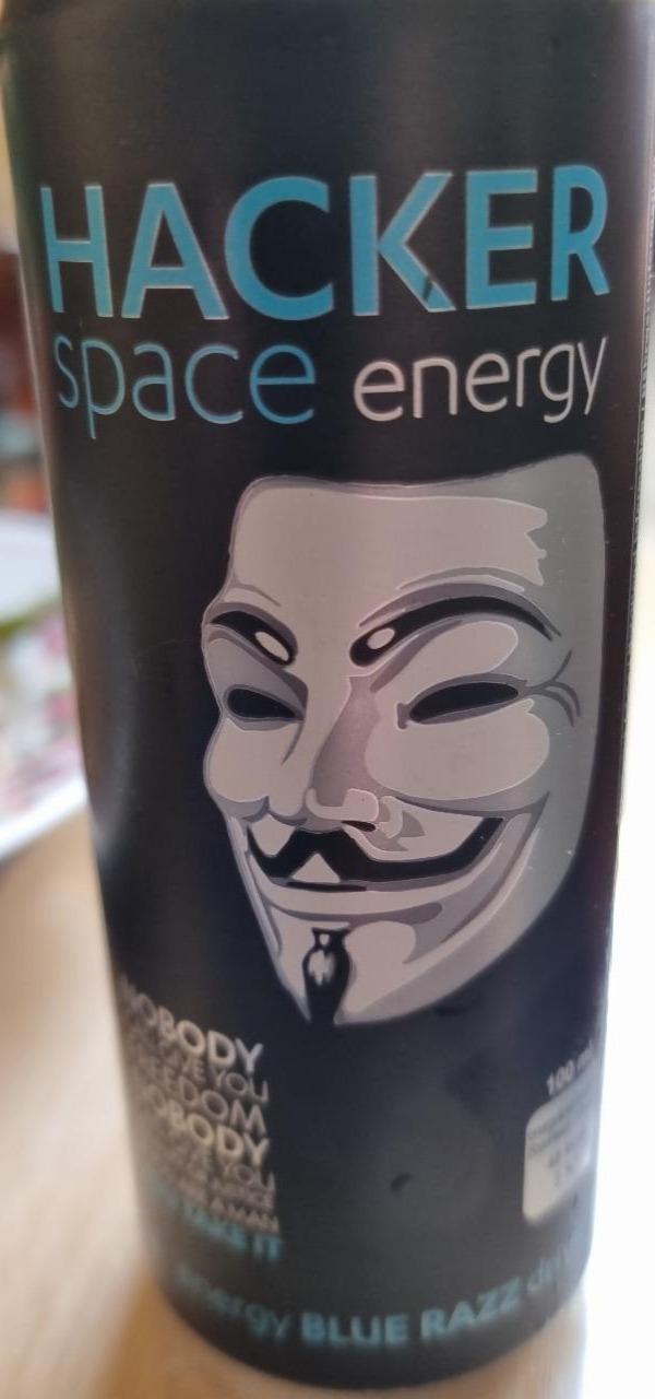 Fotografie - Space Energy Blue Razz Drink Hacker