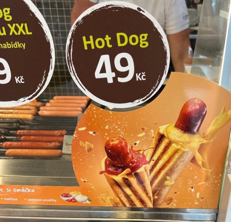 Fotografie - Hot Dog XXL s čedarem a jalapeňo Mol (pouze klobása)