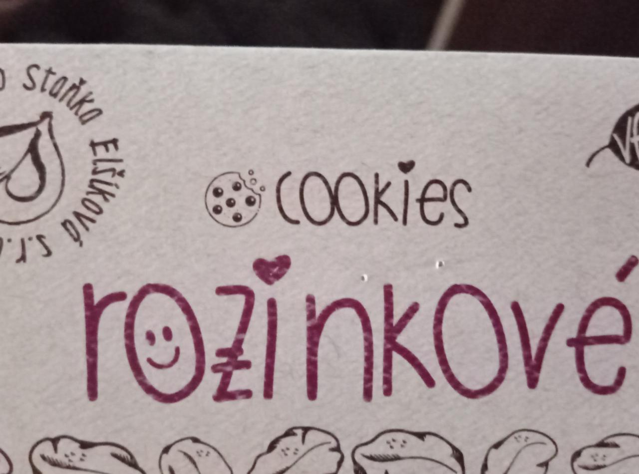 Fotografie - Cookies rozinkové Přírodní pečivo Staňka Elšíková