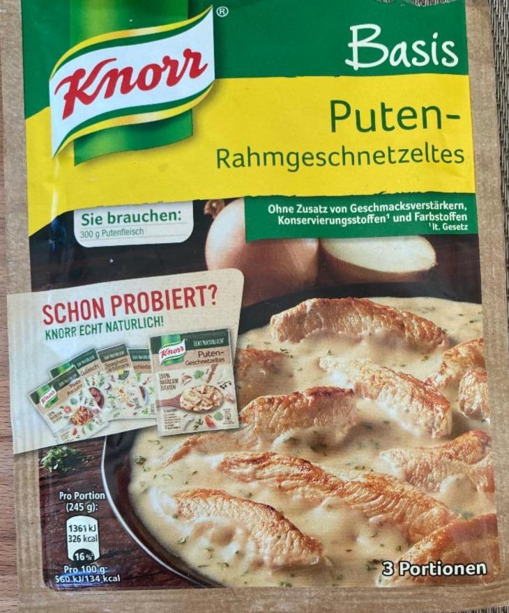 Fotografie - Basis Puten-Rahmgeschnetzeltes Knorr