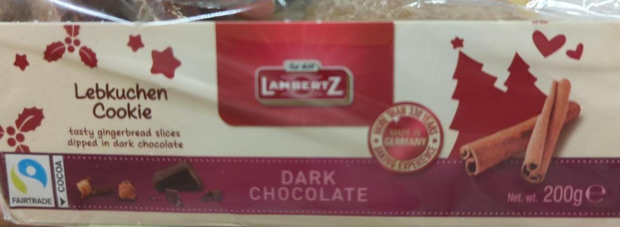 Fotografie - Lebkuchen cookie Dark chocolate LambertZ