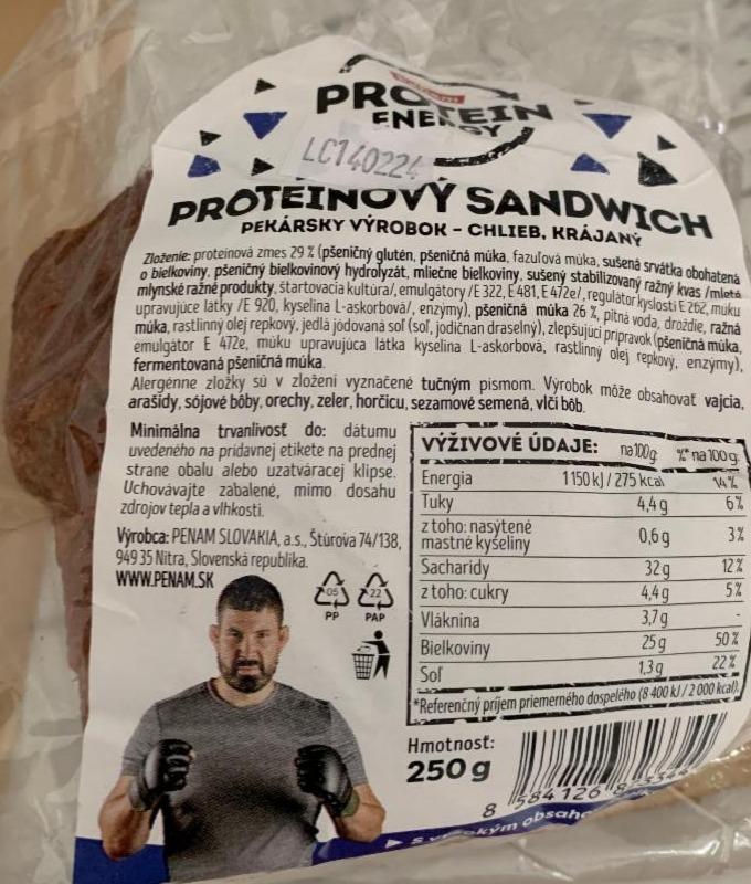 Fotografie - Proteínový sandwich Penam