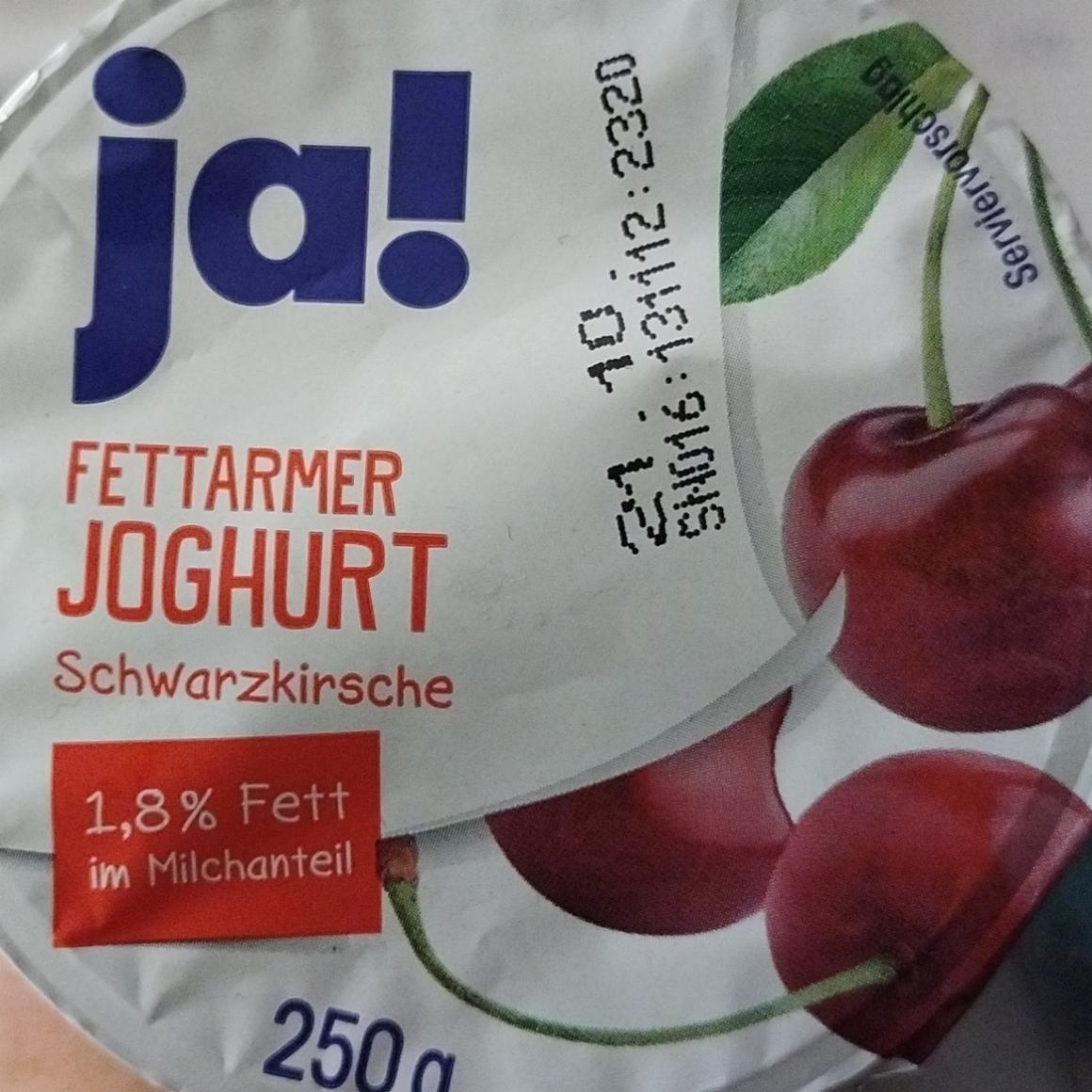 Fotografie - Fettarmer Joghurt Schwarzkirsche 1,8% Fett im Milchanteil Ja!