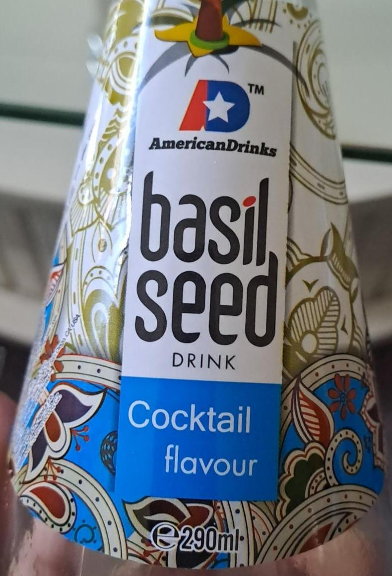 Fotografie - Basil seed drink cocktail flavour AmericanDrinks