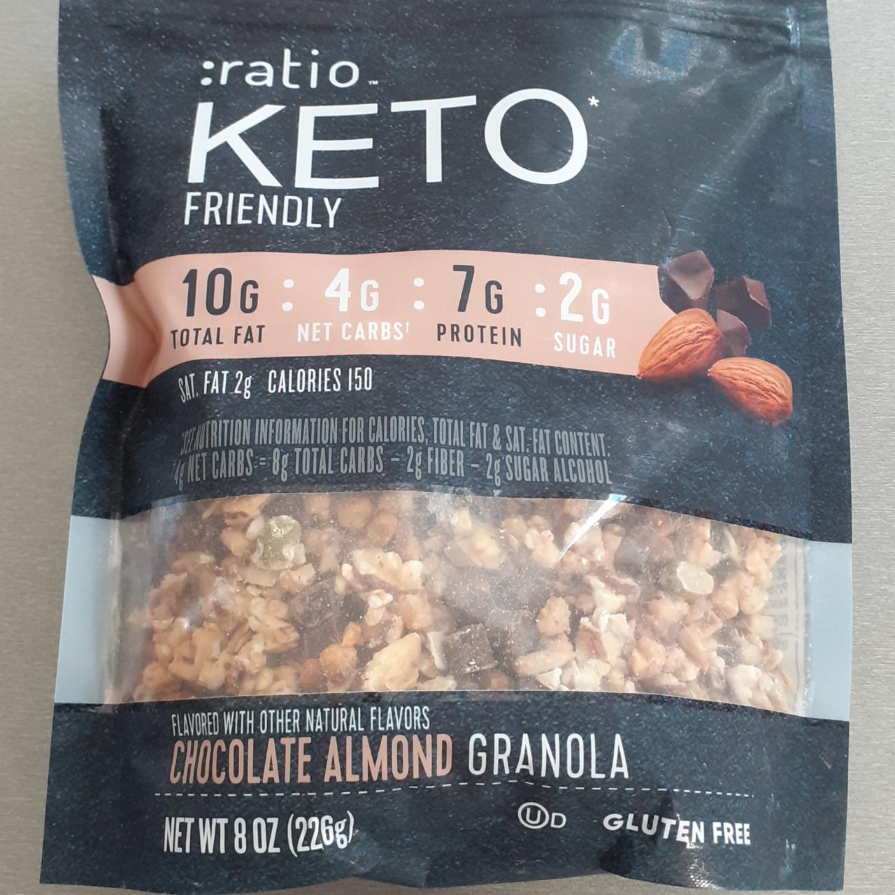 Fotografie - chocolate almond granola Ratio keto friendly