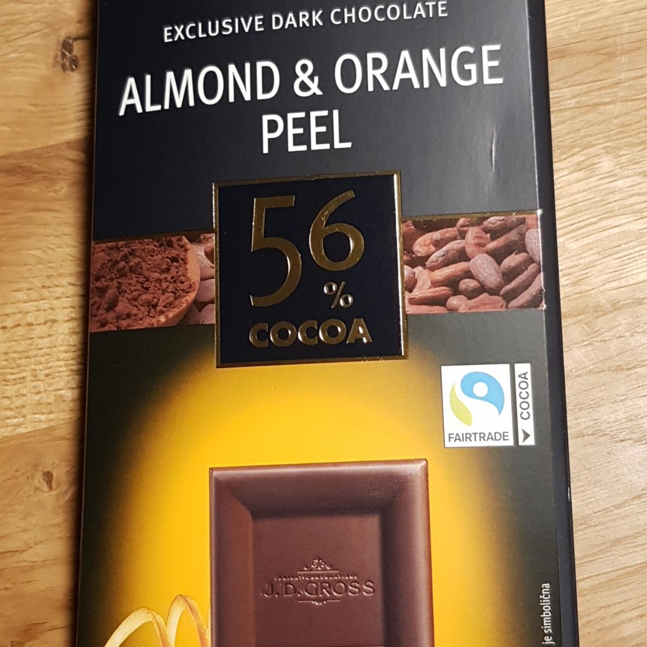 Fotografie - Almond & Orange peel 56% cocoa J. D. Gross