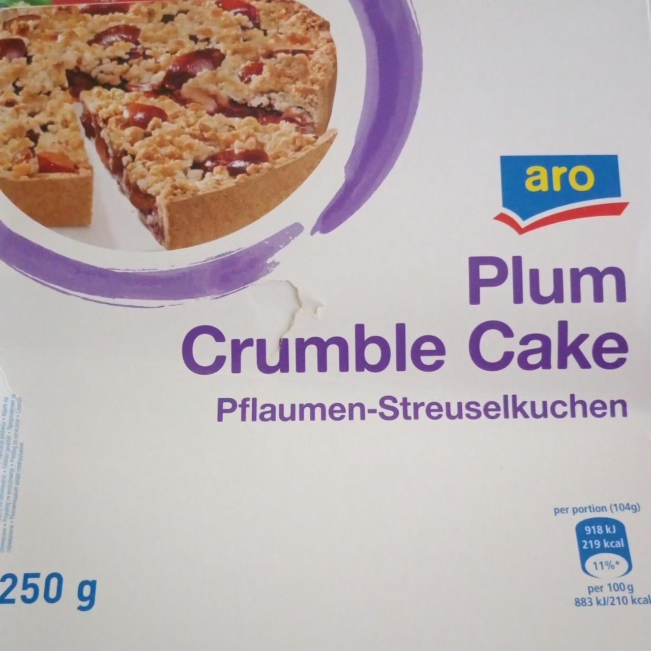 Fotografie - Plum Crumble Cake Pflaumen-Streuselkuchen Aro