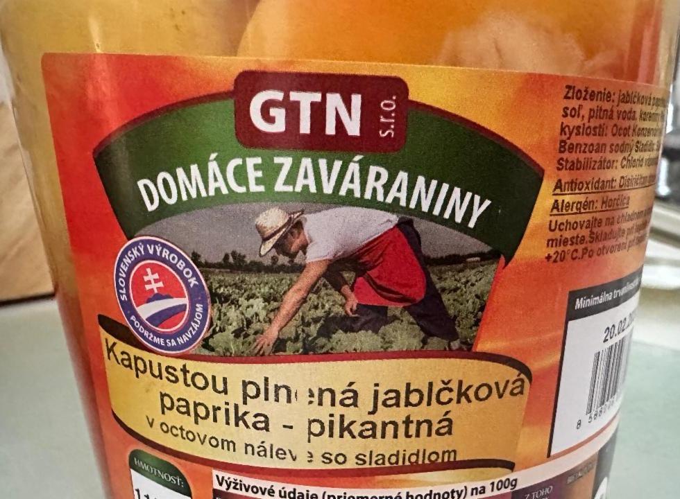 Fotografie - Kapustou plněná jablčková paprika pikantná GTN s.r.o.