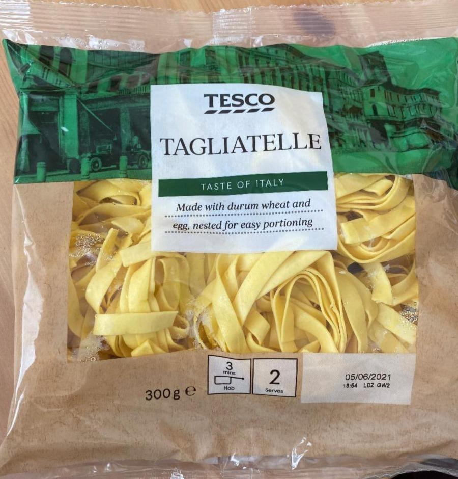 Fotografie - Tagliatelle (těstoviny vaječné nesušené) Tesco