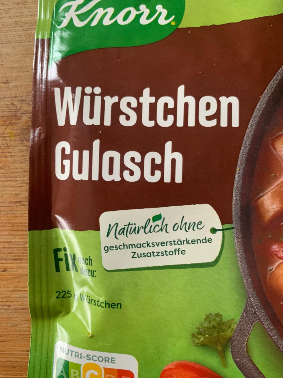 Fotografie - Würstchen Gulasch Fix Knorr