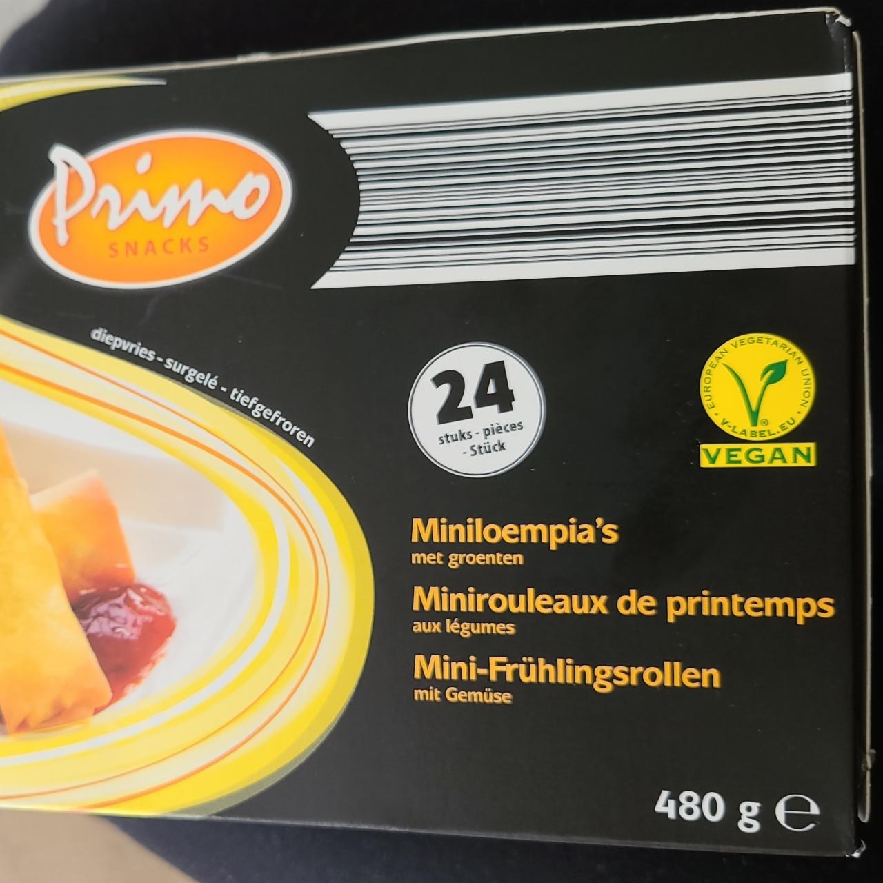 Fotografie - Miniloempia's met groenten Primo snacks
