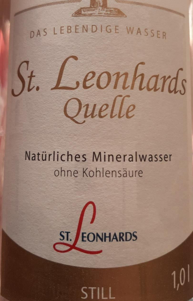 Fotografie - Natürliches Mineralwasser Quelle Still St. Leonhards