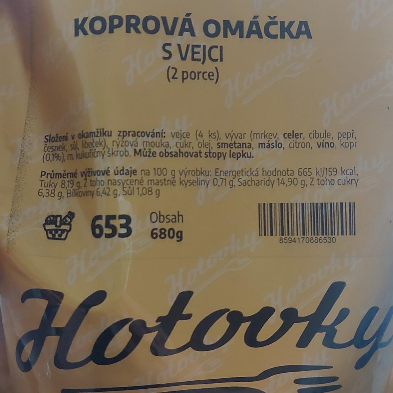 Fotografie - Koprová omáčka s vejci Hotovky.cz