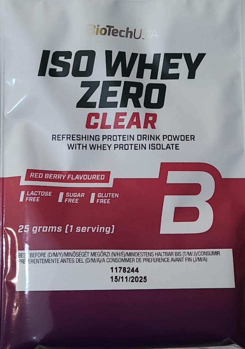 Fotografie - ISO WHEY ZERO CLEAR red berry