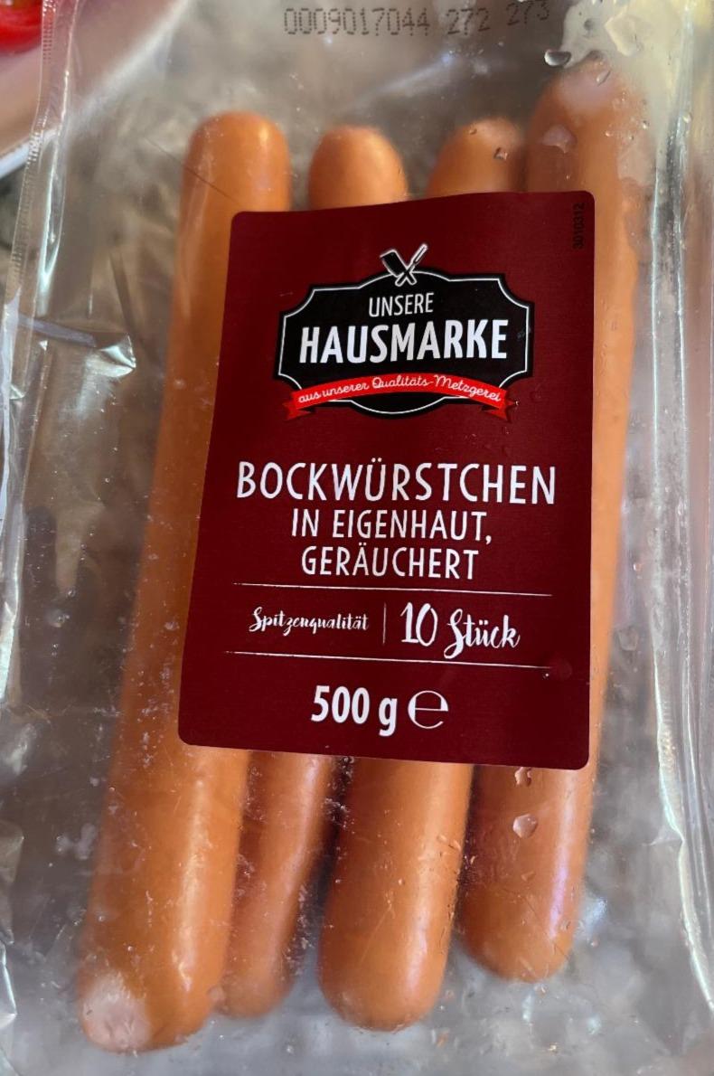Fotografie - Bockwürstchen Unsere Hausmarke