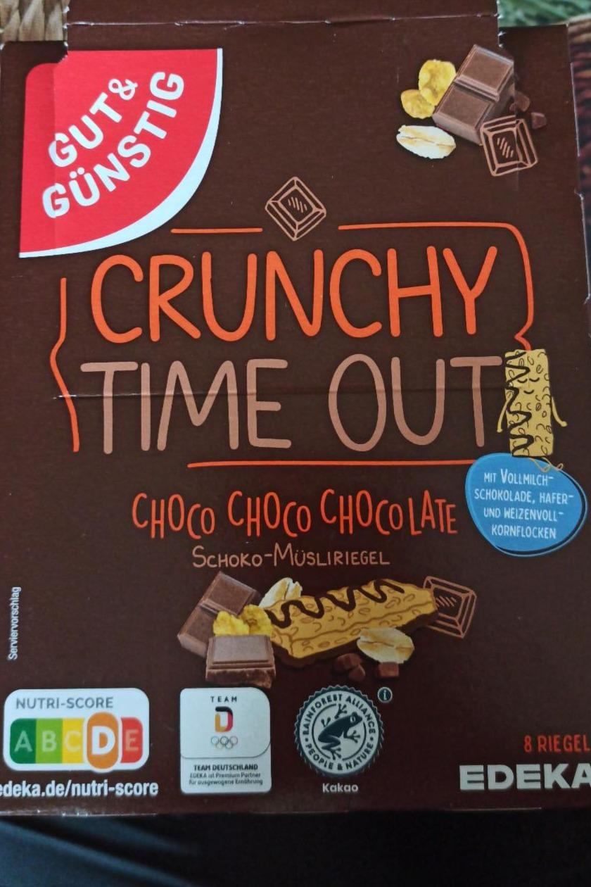 Fotografie - crunchy time out Choco musliriegel Gut&Günstig