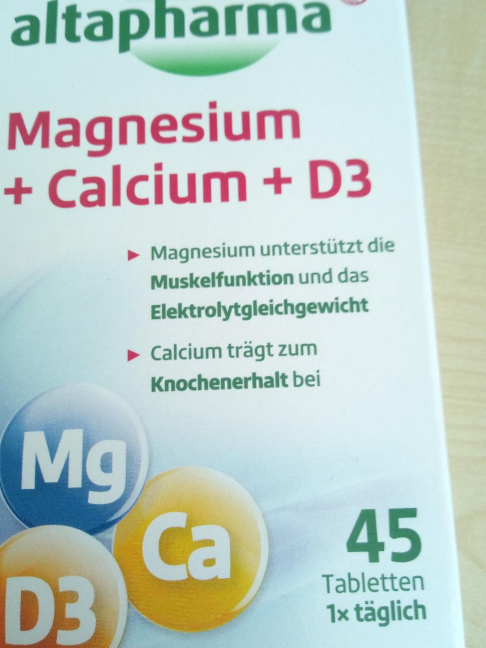 Fotografie - Magnesium + Calcium + D3 Altapharma