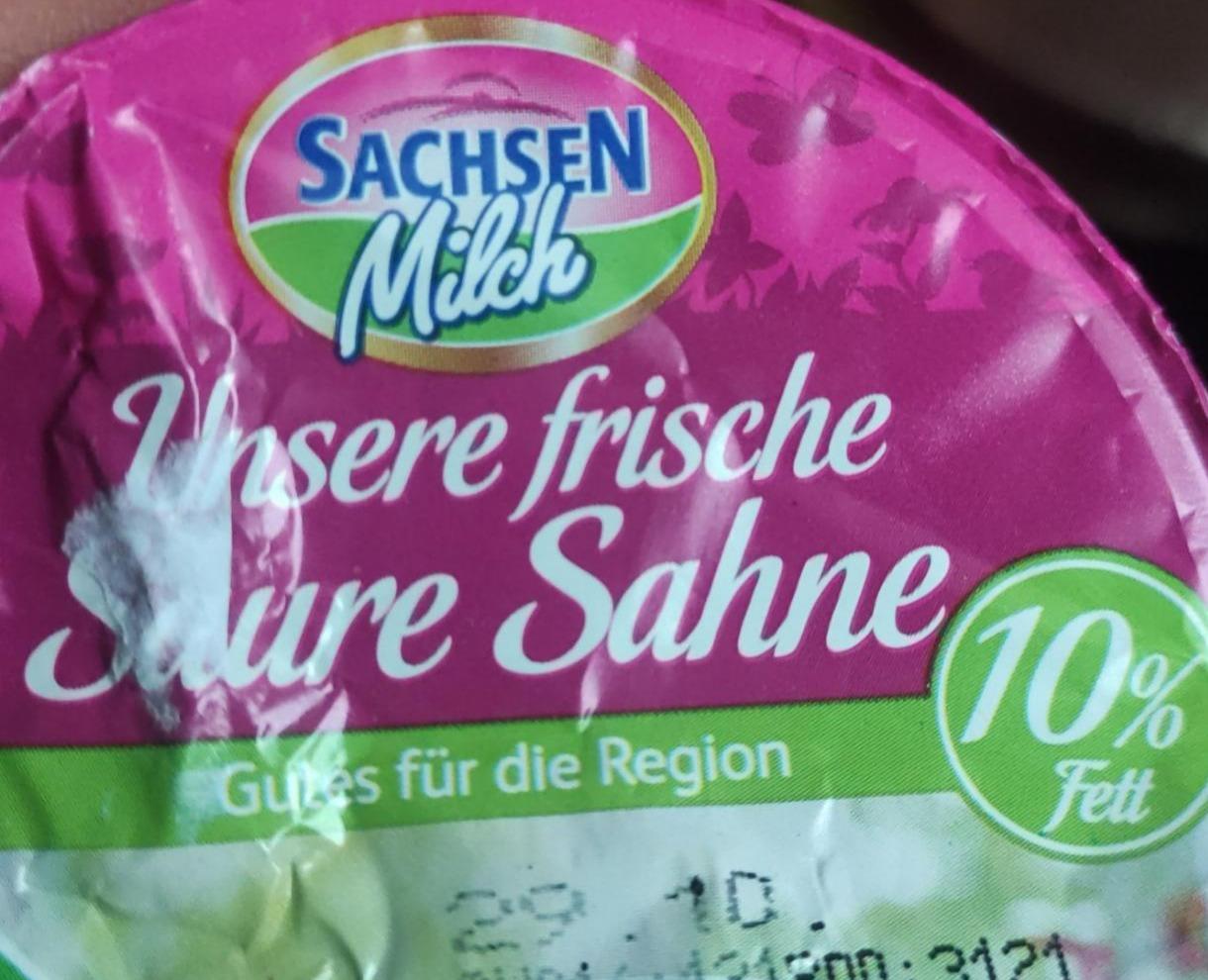 Fotografie - Unsere frische Saure Sahne 10% fett Sachsen Milch