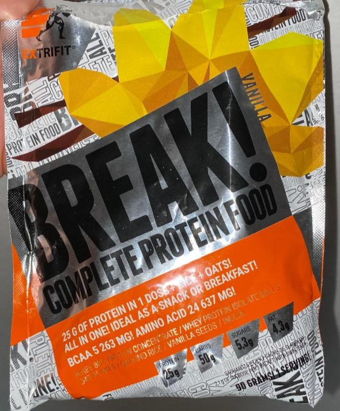 Fotografie - Break! protein extrifit vanilla