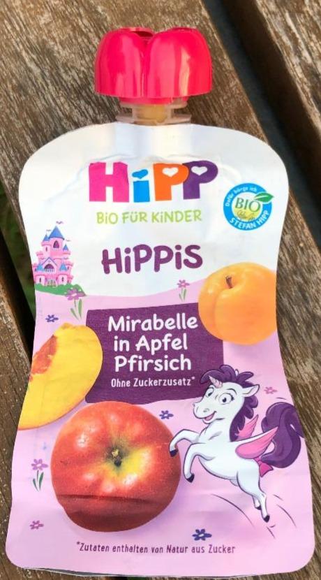 Fotografie - Bio Hippis Mirabelle in Apfel-Pfirsich HiPP