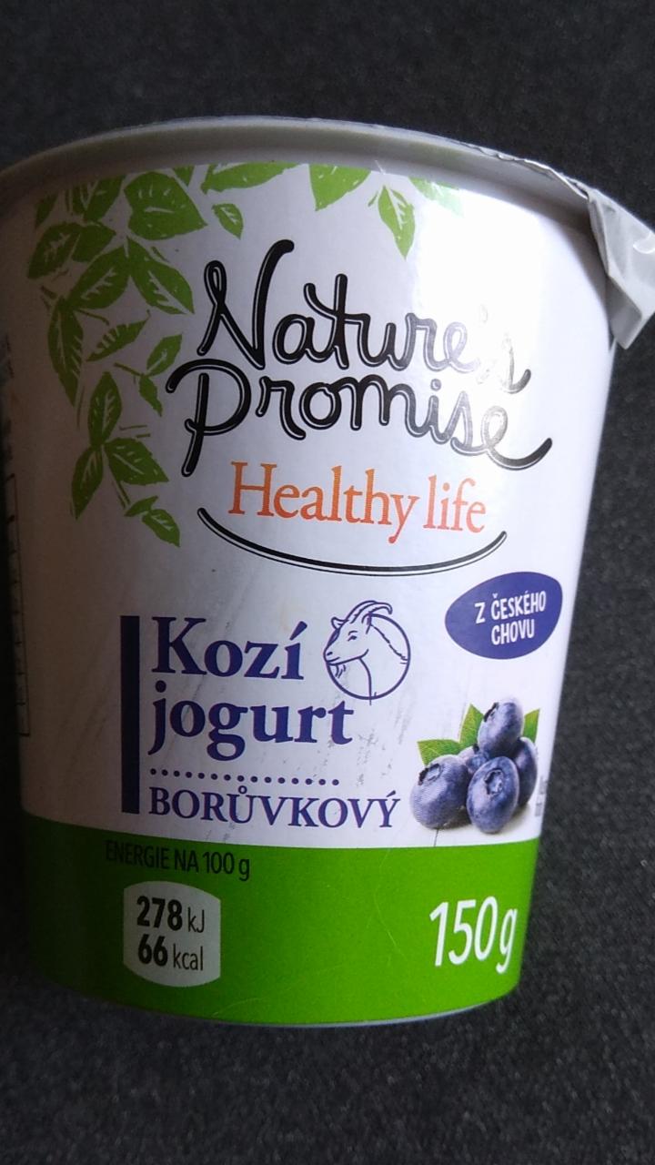 Fotografie - Kozí jogurt borůvkový Nature's Promise