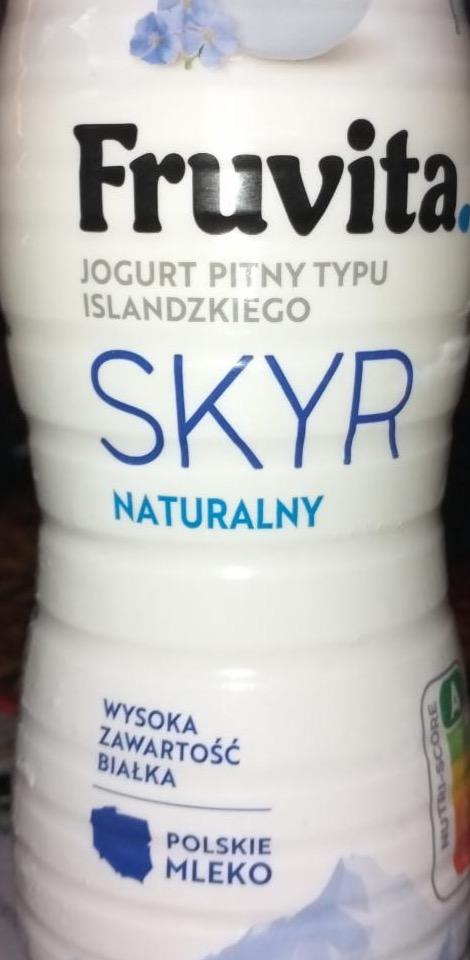 Fotografie - Jogurt pitny typu islandzkiego Skyr naturalny FruVita
