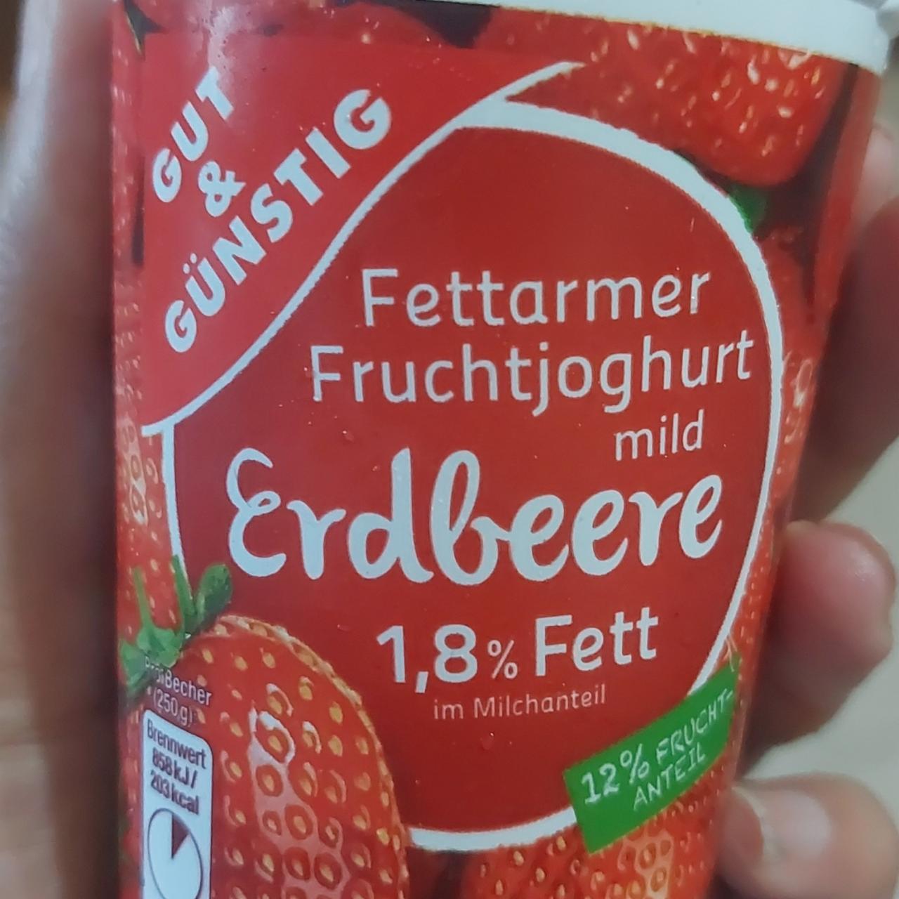 Fotografie - Erdbeere mild Fruchtjoghurt Gut&Günstig