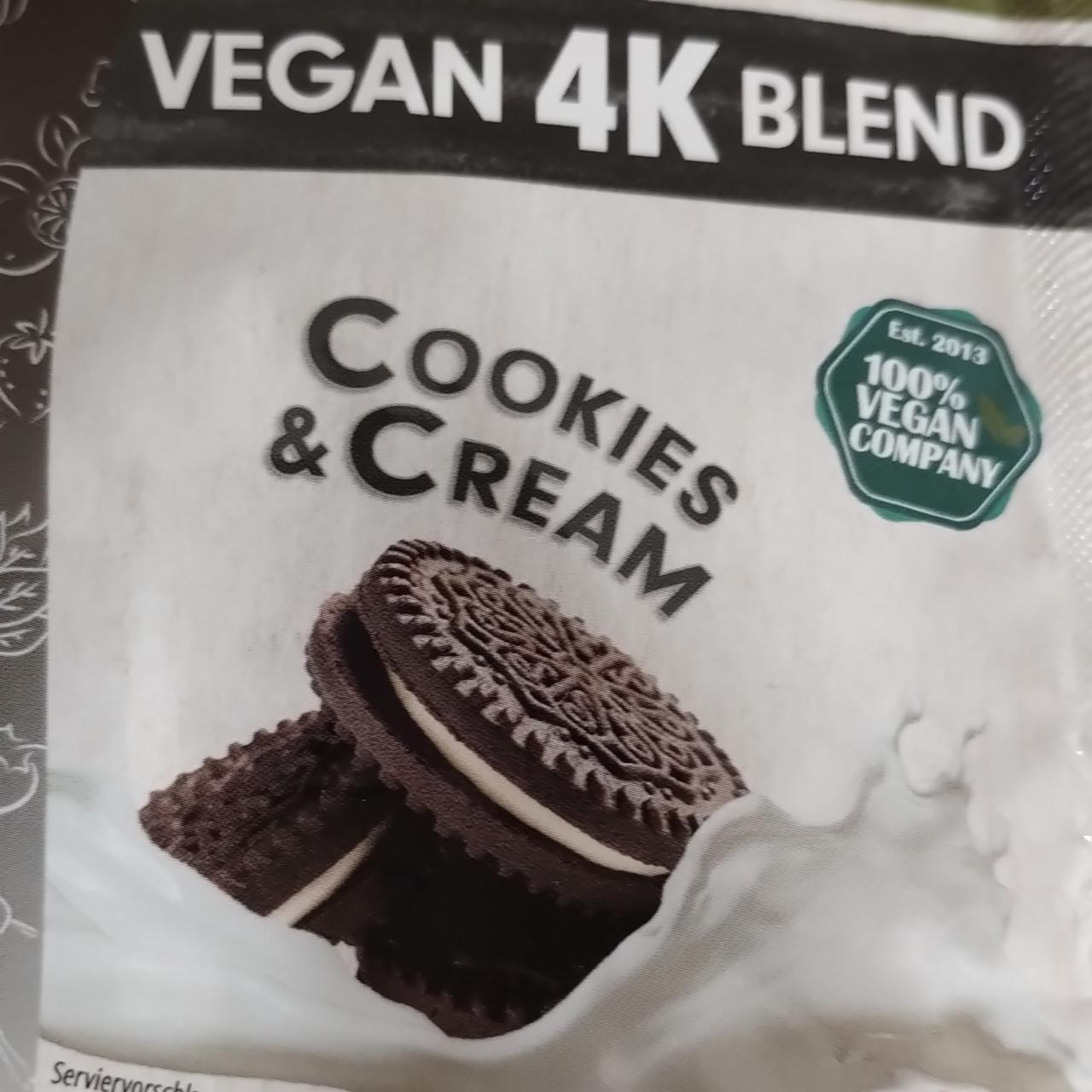 Fotografie - V-Protein Vegan 4K Blend Cookies & Cream ProFuel