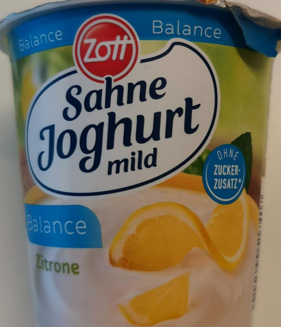 Fotografie - Sahne joghurt mild balance Zitrone Zott