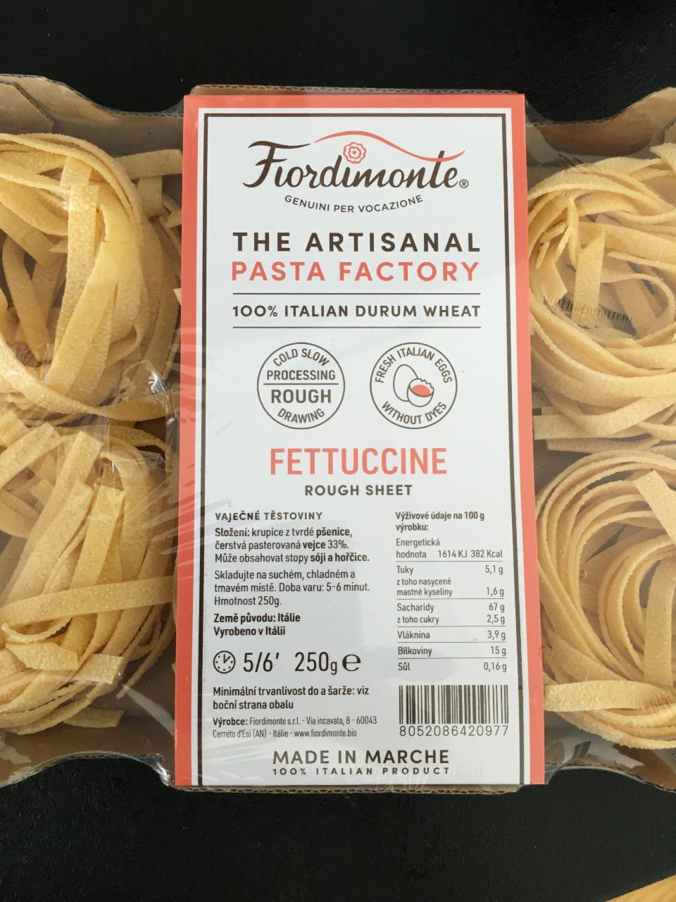 Fotografie - Fettuccine rough sheet Fiordimonte