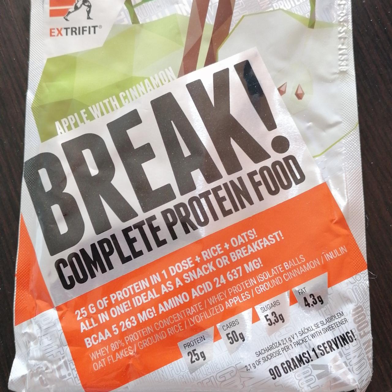 Fotografie - Break! Complete protein food Apple with Cinnamon Extrifit