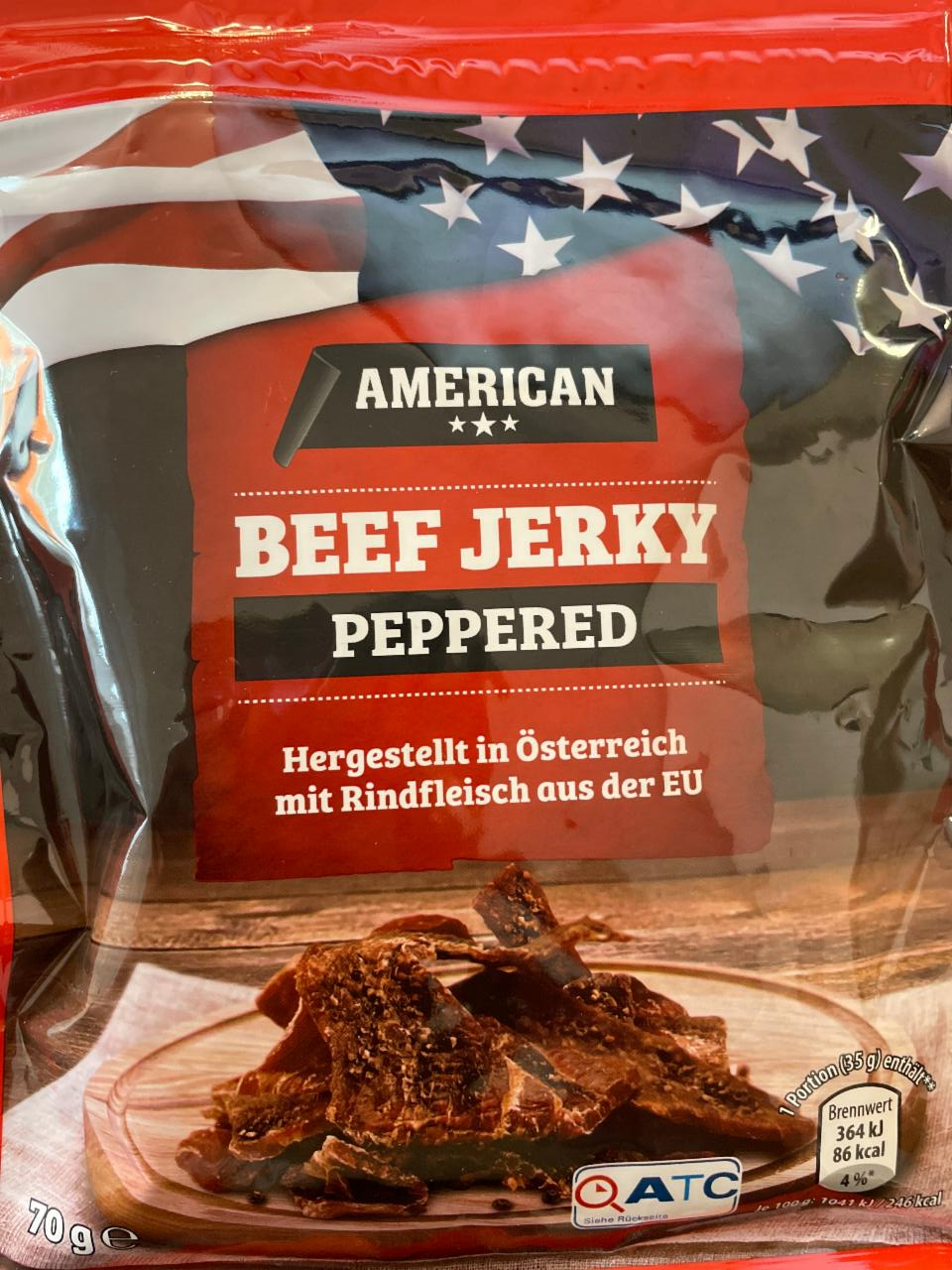 Fotografie - Beef Jerky Peppered American