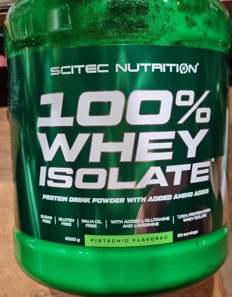 Fotografie - 100% Whey Isolate Pistachio flavored Scitec Nutrition