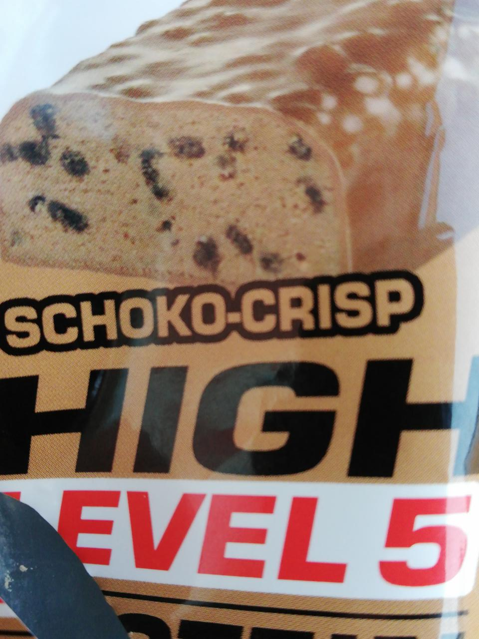 Fotografie - High level 5 protein Riegel low carb Schoko-Crisp Muller