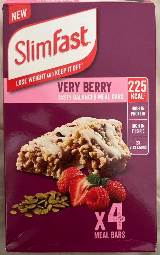 Fotografie - Very Berry Tasty Balanced Meal Replacement Bars SlimFast