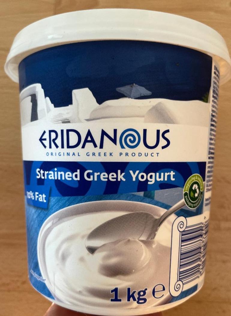 Fotografie - Strained Greek Yogurt 10% Fat Eridanous