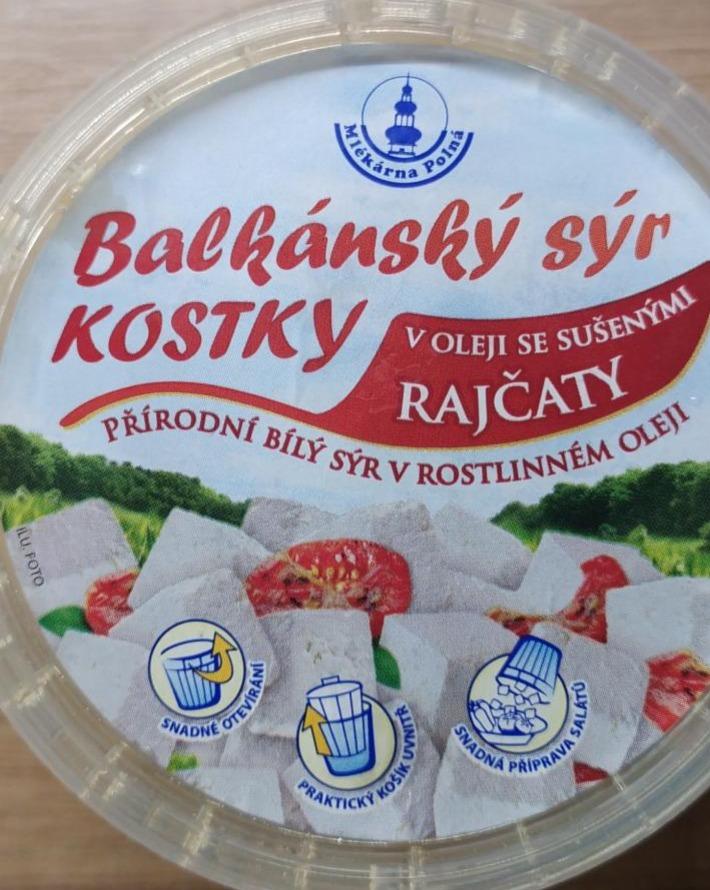 Fotografie - Balkánský sýr v oleji s rajčaty kostky Mlékárna Polná
