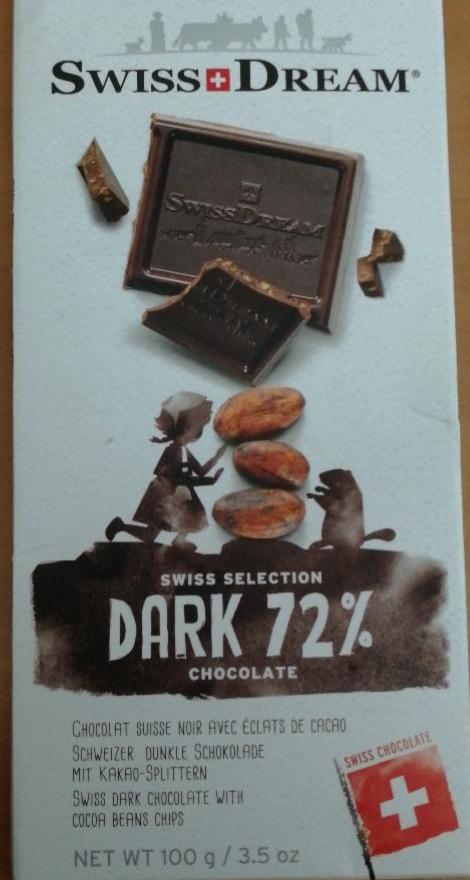 Fotografie - Swiss Selection Dark 72% Chocolate SwissDream