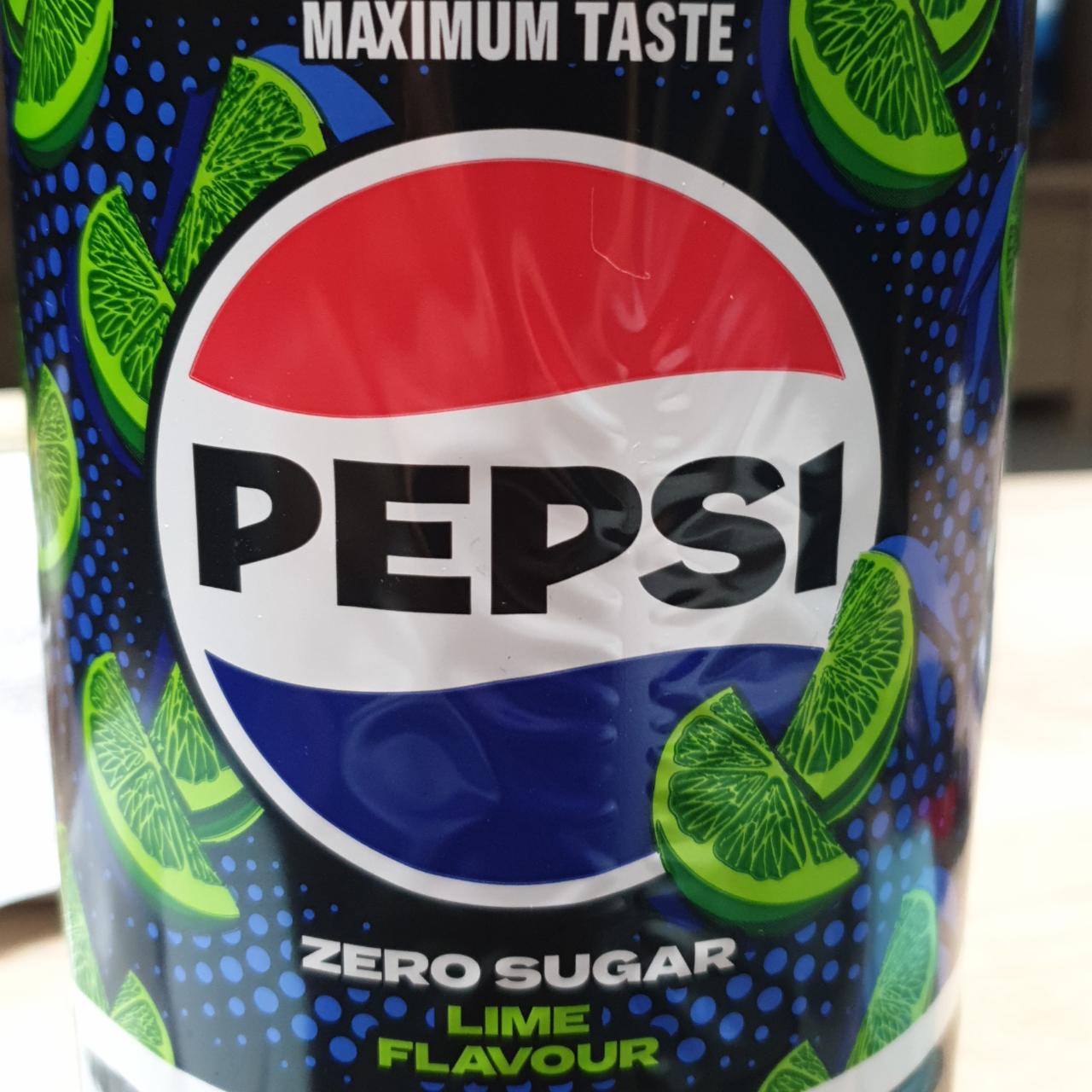 Fotografie - Pepsi lime flavour zero sugar