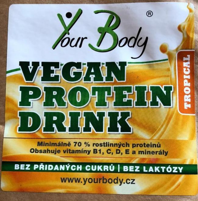 Fotografie - Vegan Protein Drink Tropical YourBody